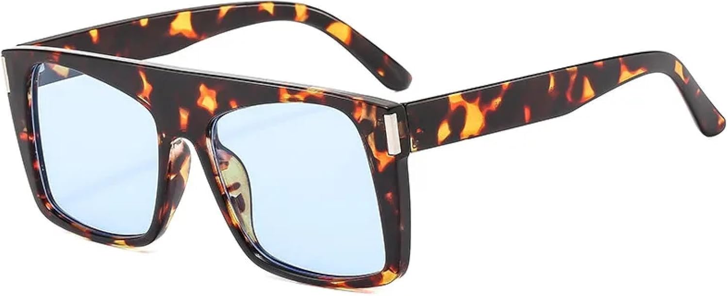 

Винтажные солнцезащитные очки, модные мужские солнцезащитные очки для активного отдыха, женские солнцезащитные очки с защитой от УФ-излучения UV400, очки для вождения HUABDVCT, Leopard Blue