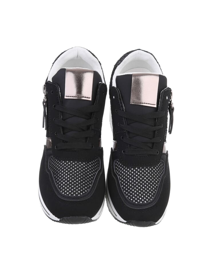 Кроссовки на шнуровке Ital-Design, цвет schwarz und weiß — фото 4
