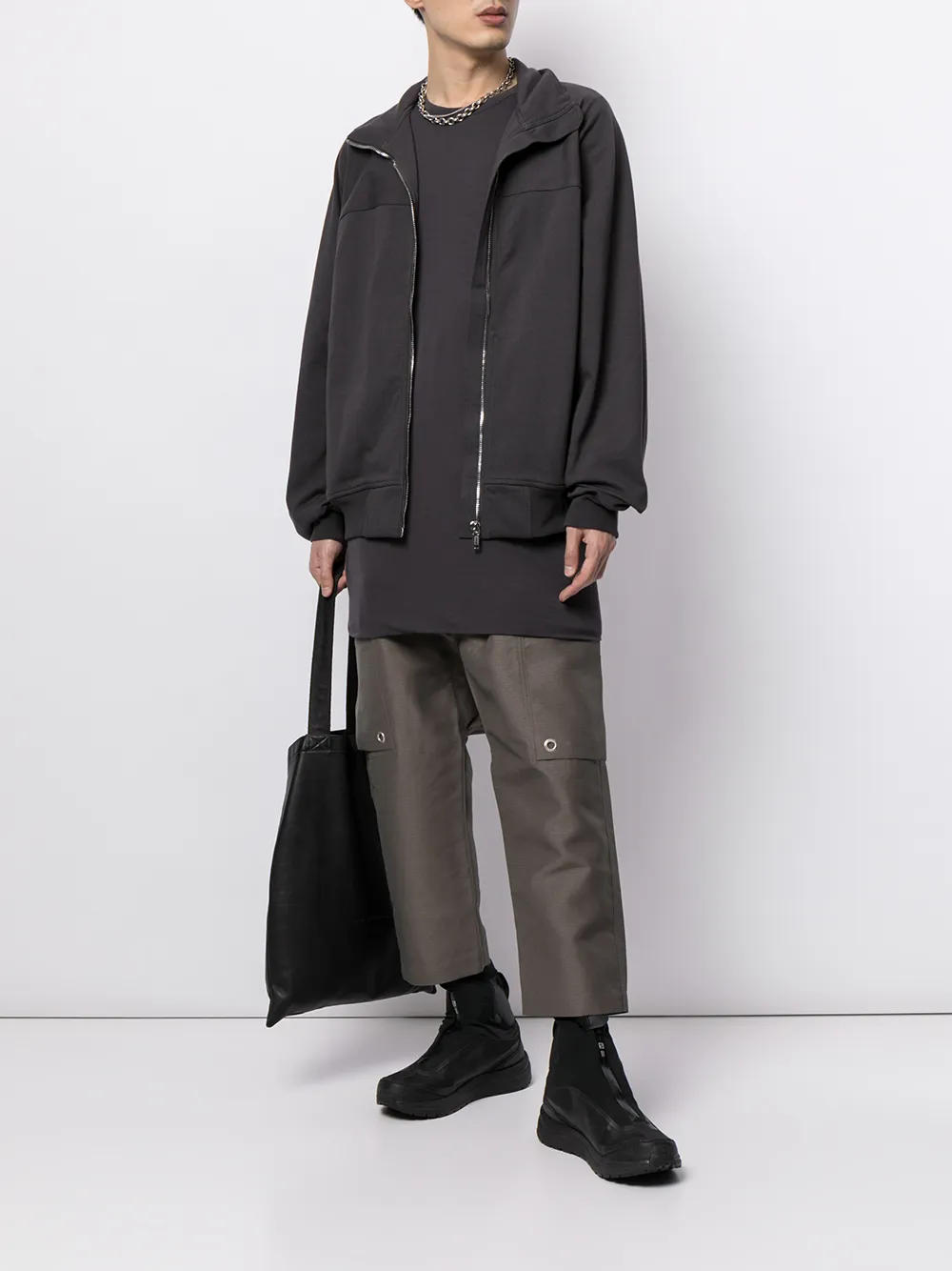 Удлиненная футболка Rick Owens, фиолетовый — фото 2