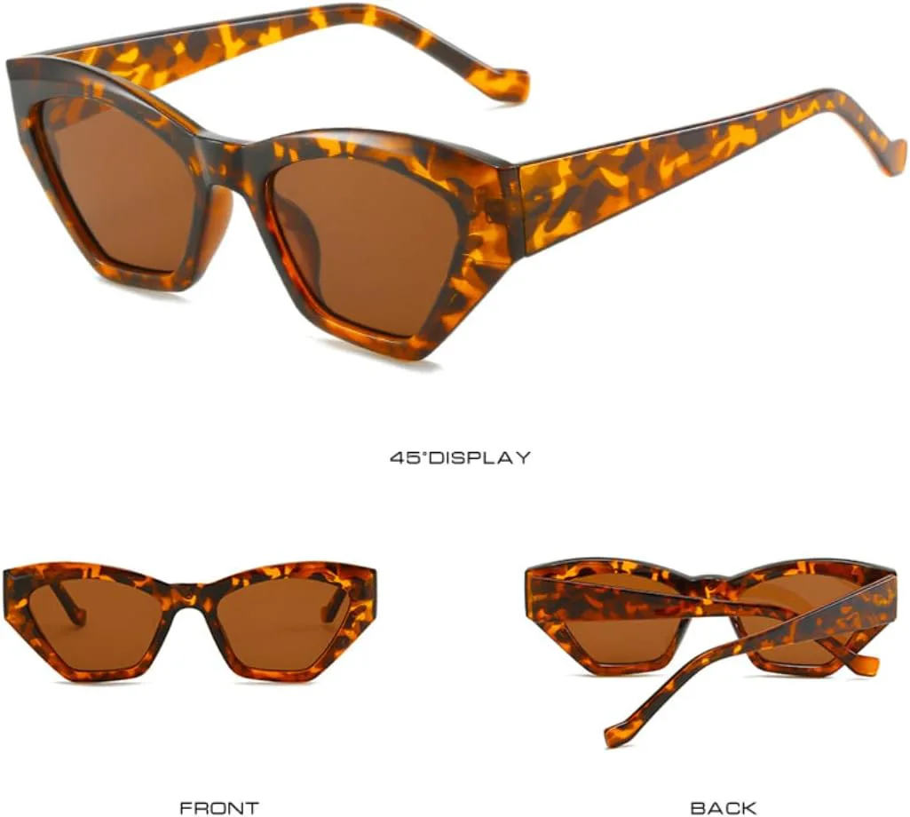 

Солнцезащитные очки для мужчин и женщин - защита UV400 - линзы цвета «кошачий глаз» для занятий спортом на открытом воздухе и вождения DSVIGF, C5brown-brown