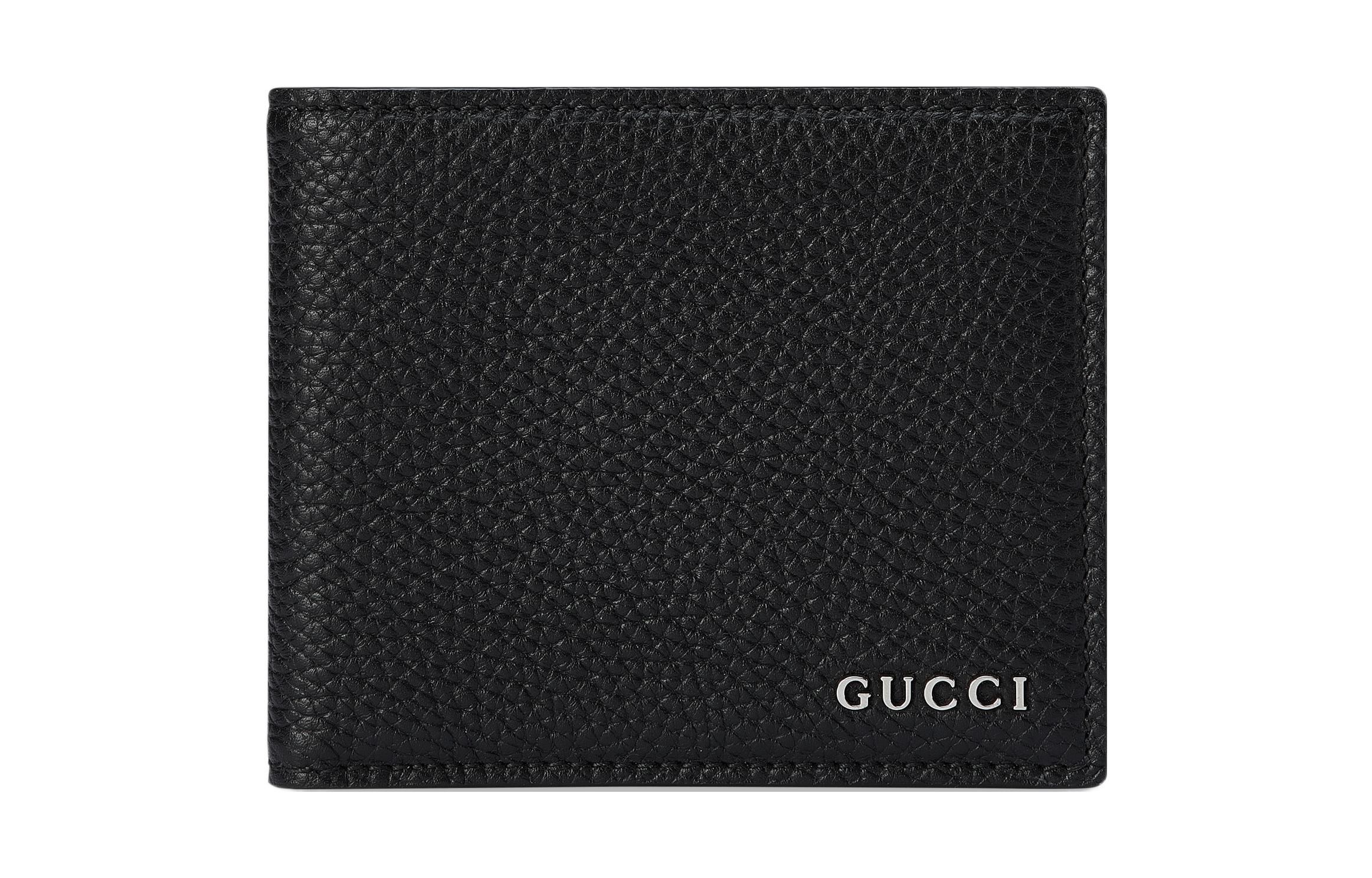 

Кожаный бумажник мужской черный GUCCI