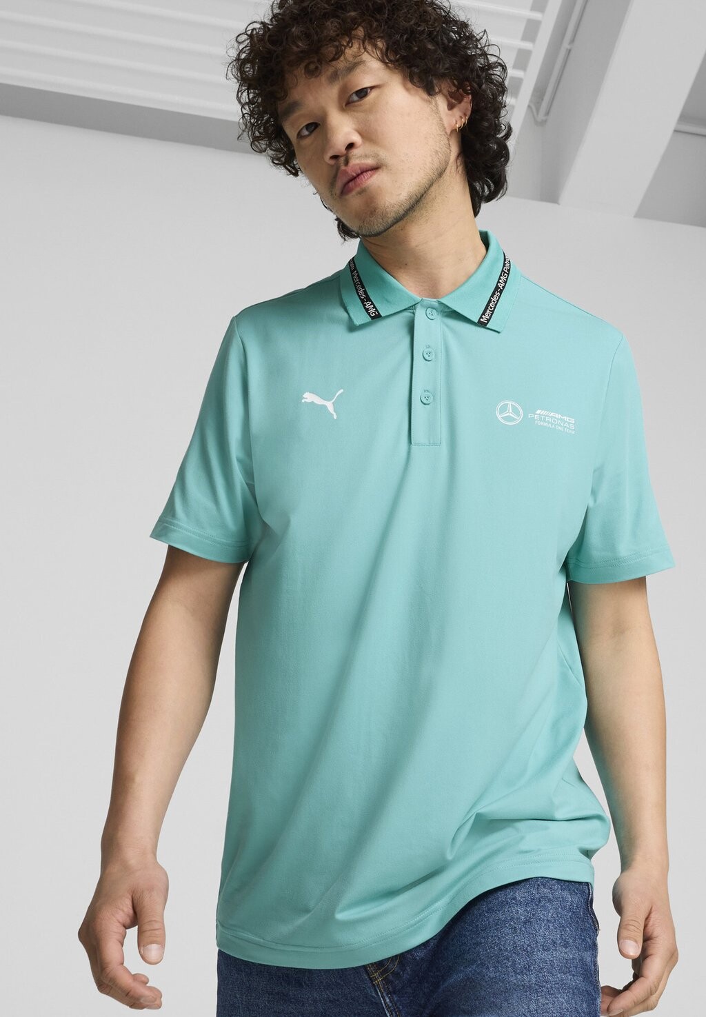 

Поло MERCEDES-AMG PETRONAS F1 CLOUDSPUN Puma, зеленый