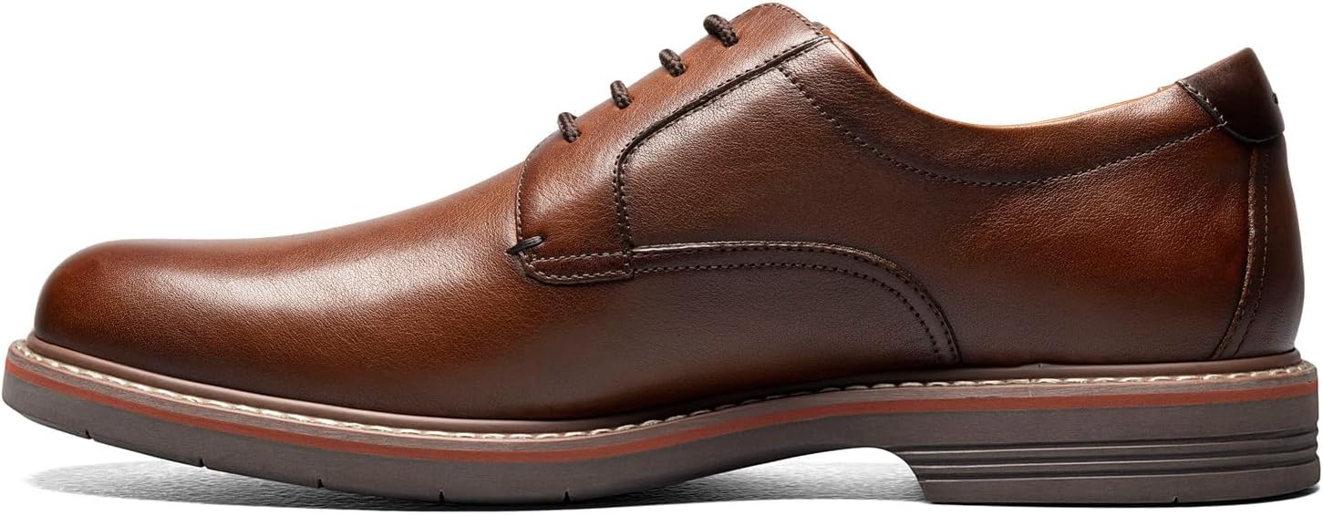 Мужские оксфорды Florsheim Norwalk с plain toe, Cognac — фото 4