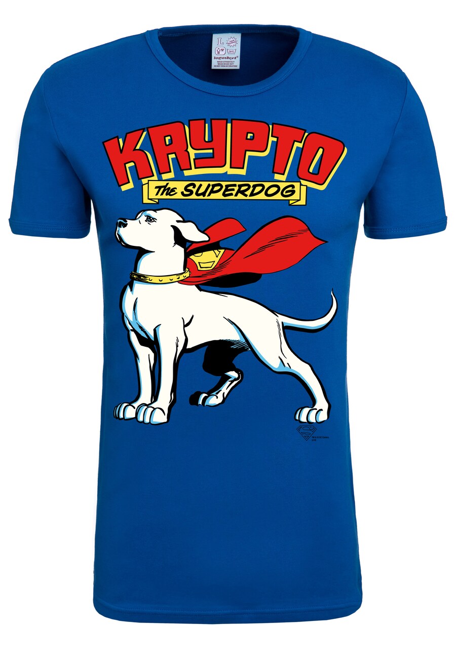 

Рубашка LOGOSHIRT Krypto the Superdog, синий