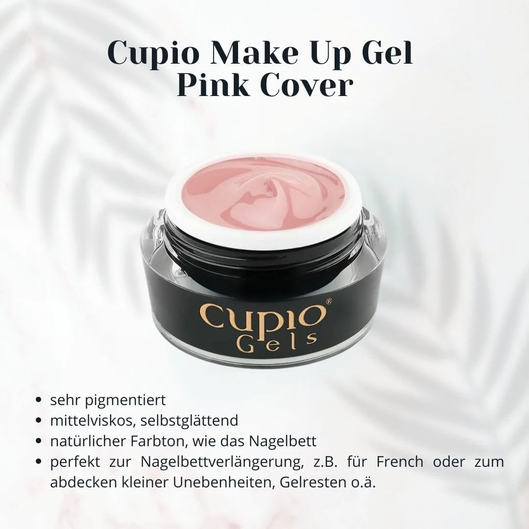 Камуфлирующий УФ-гель для наращивания ногтей Cupio Make Up Gel Pink Cover Cupio