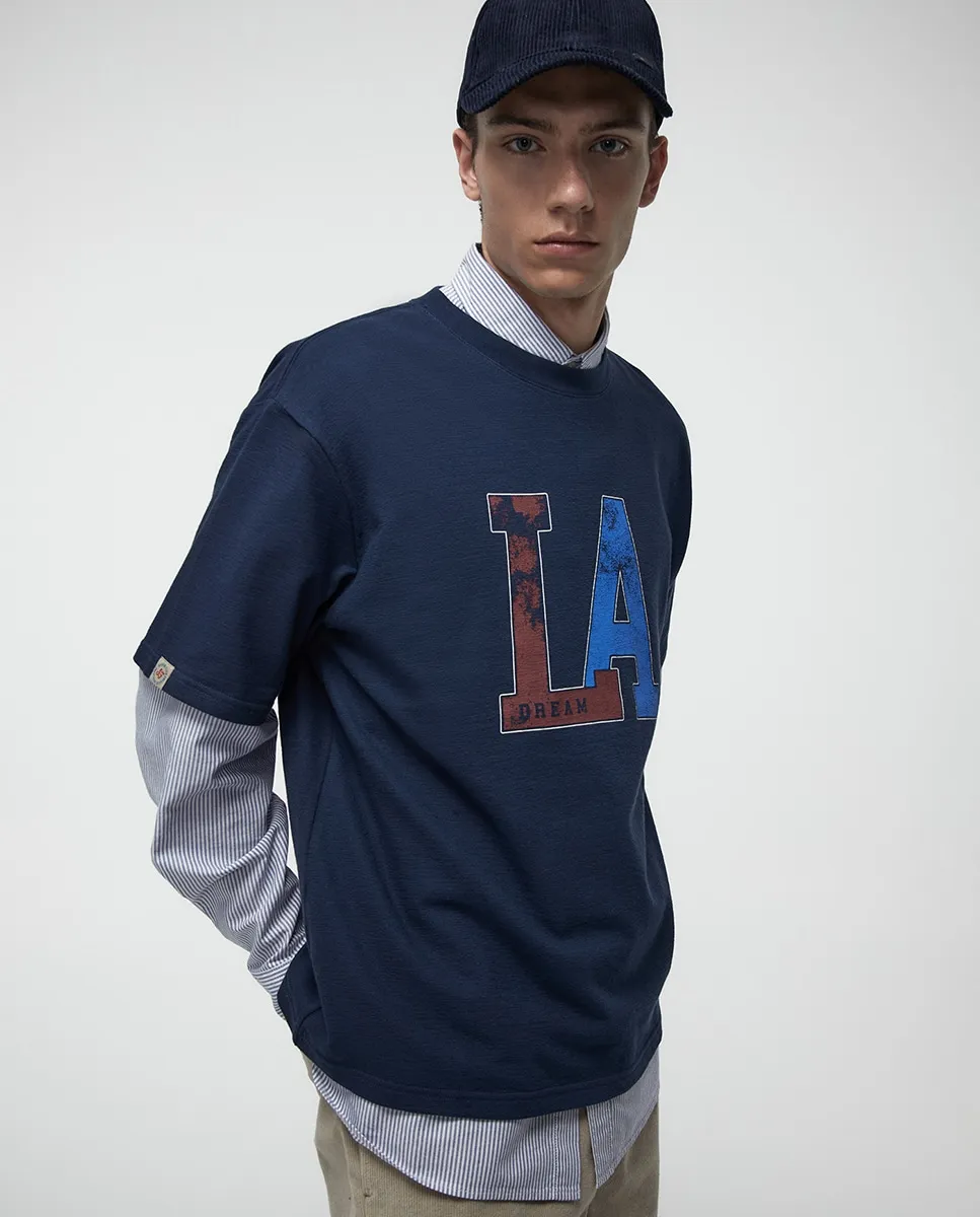 

Футболка LA Sfera, темно-синий