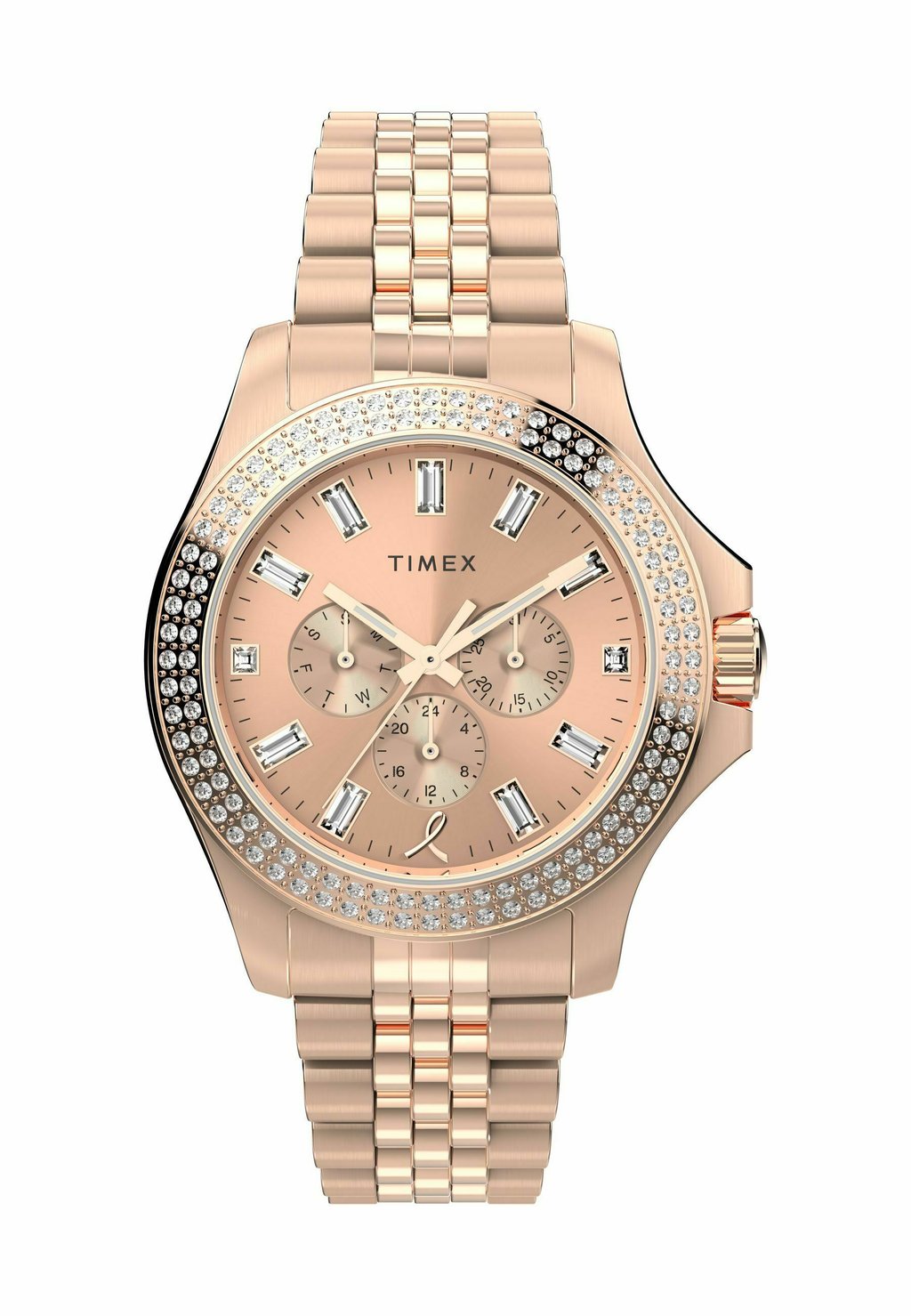 

Часы с хронографом ANALOG KAIA Timex, цвет Rose Gold Tone