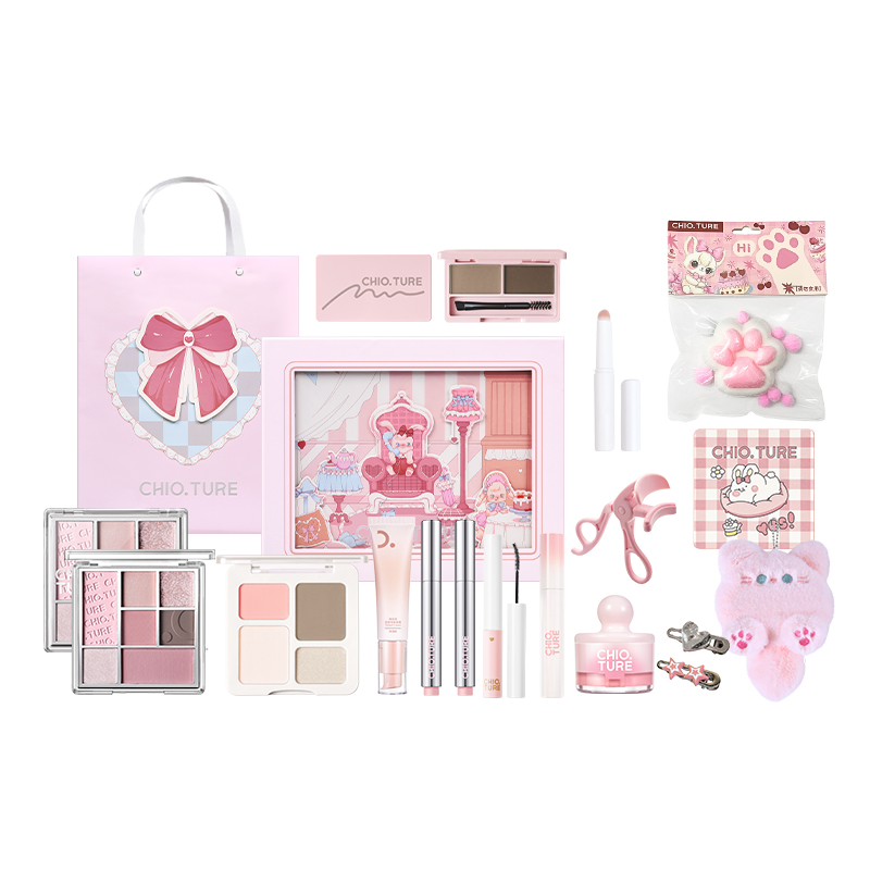 

Набор для макияжа Alice Tea Party легко растушевывается натуральный стойкий чистый тон кожи выравнивание тона CHIOTURE