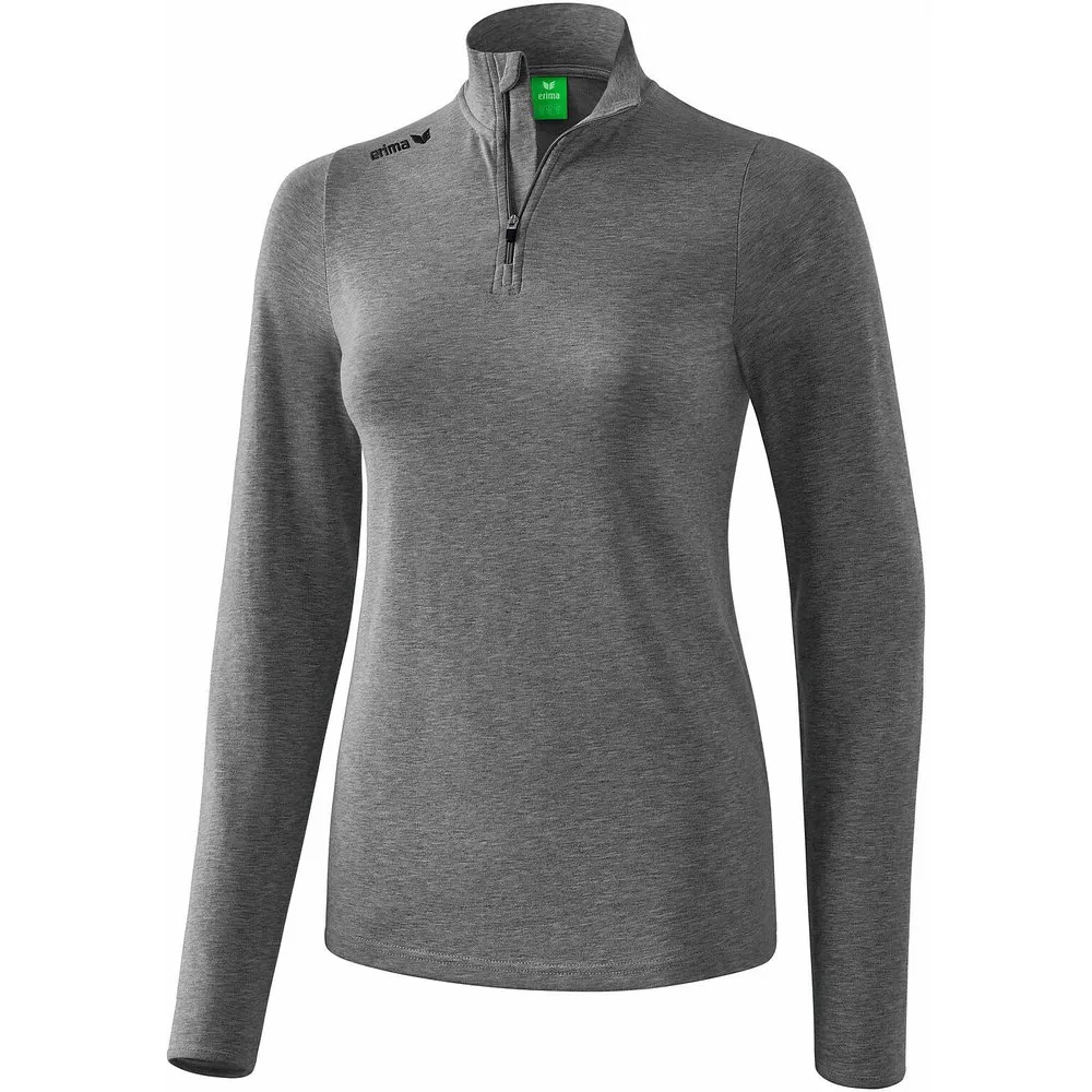 

Толстовка Erima Basic half zip, серый