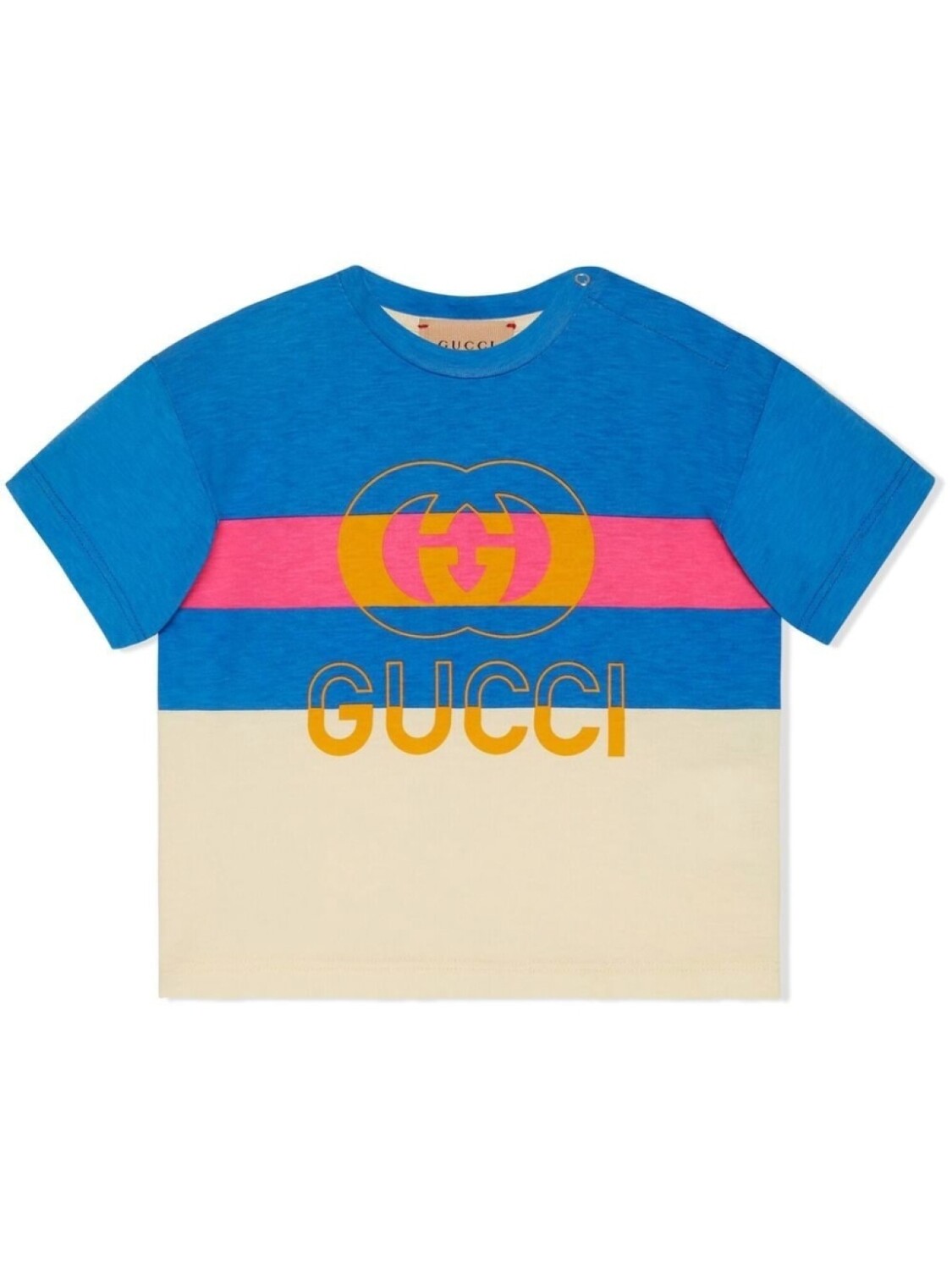 

Gucci Kids футболка с логотипом, синий