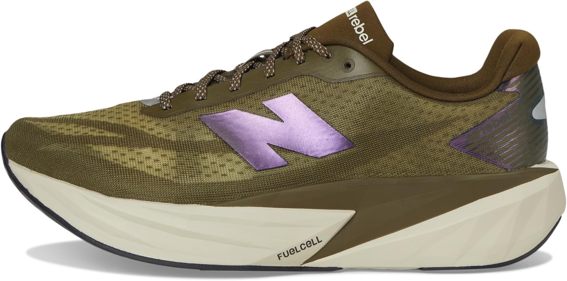 Кроссовки New Balance Men's FuelCell Rebel v5, Woodland/Shipyard/Silver Metallic — фото 4