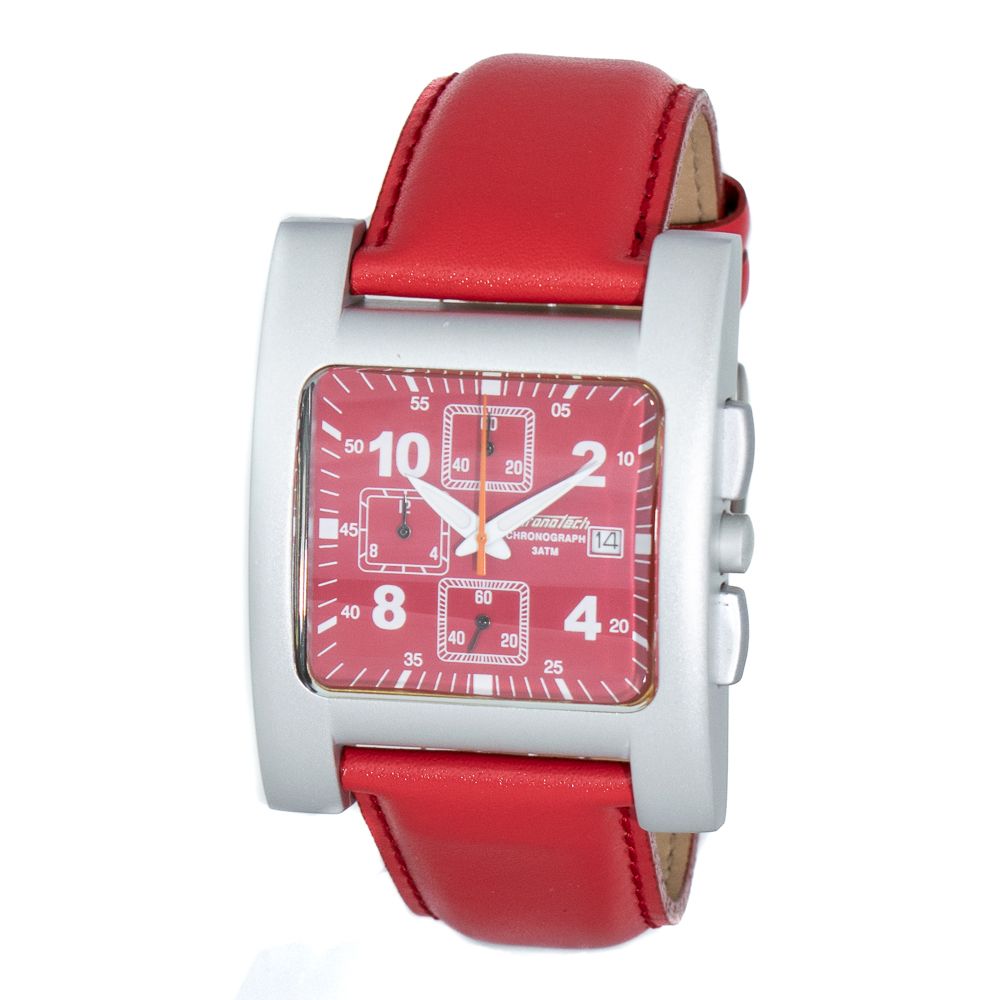 

Мужские часы Chronotech Leather, красный