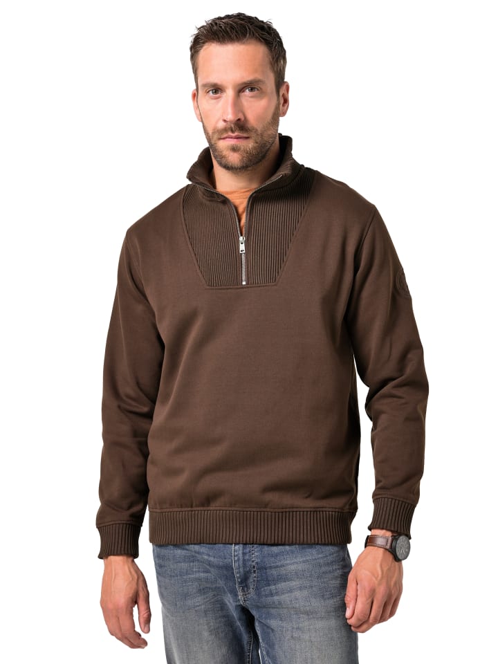 

JP1880 Темно-коричневая толстовка