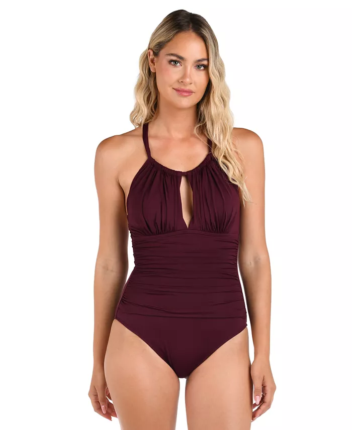 

Купальник с высоким вырезом One-Piece La Blanca, красный