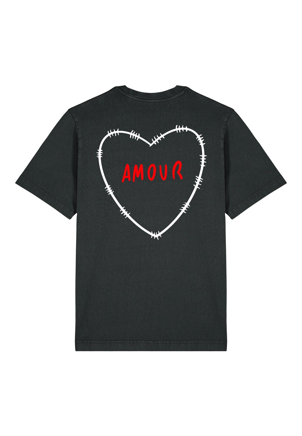 

Футболка с принтом AMOUR BROD BACK HEAVYWEIGHT Mira Paris, цвет Washed Black