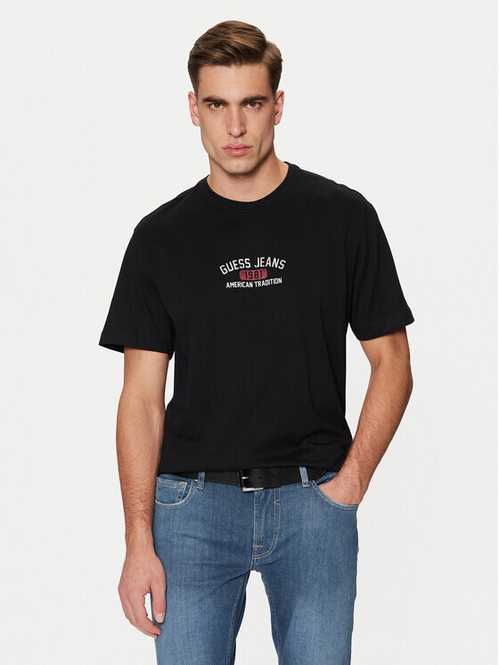 

Футболка стандартного кроя Guess Jeans, черный