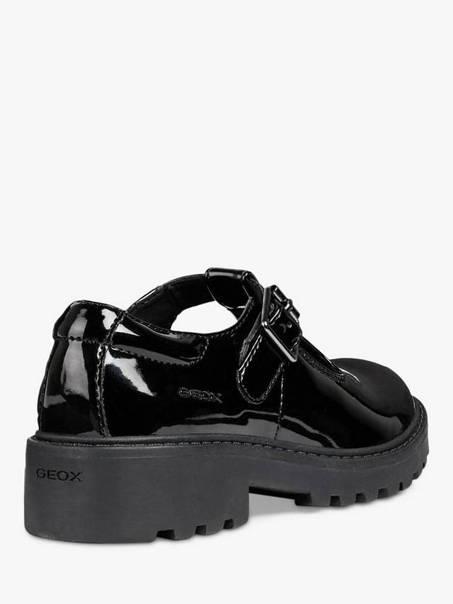 Детские школьные туфли Casey Patent T-Bar Geox, Black — фото 4