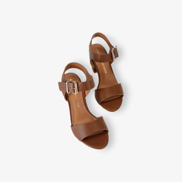Сандалии на каблуке Kg Kurt Geiger Sutton из искусственной кожи, коричневый — фото 2