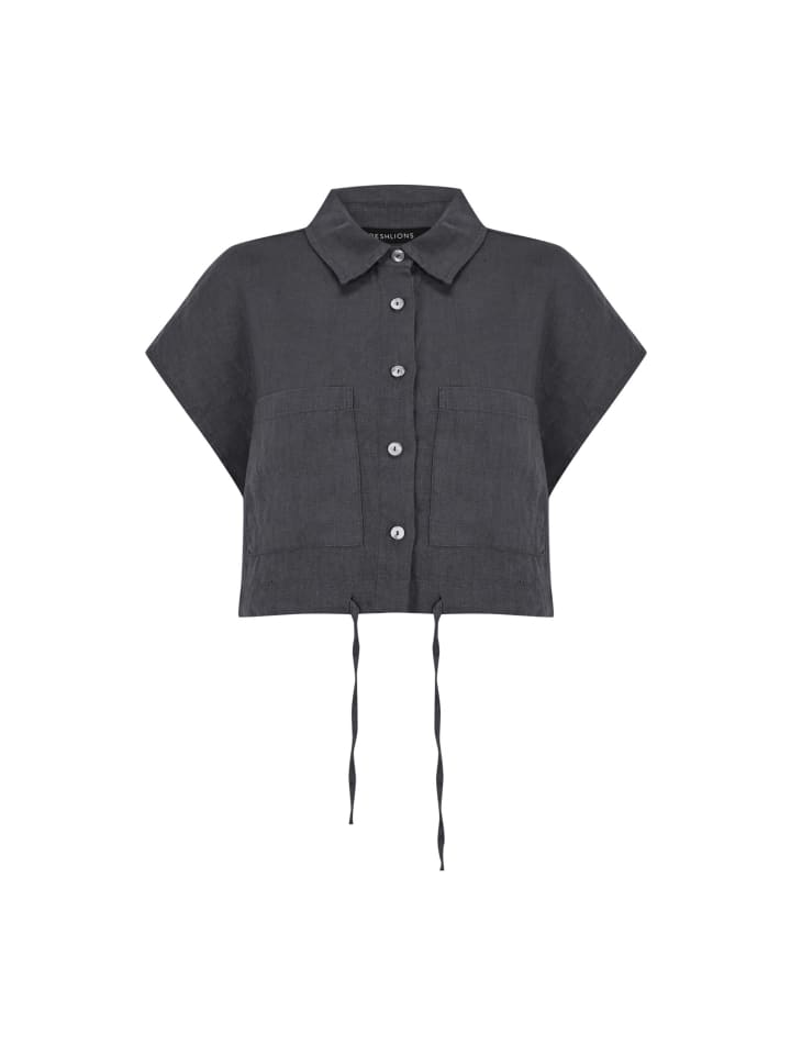 

Блузка Savannah с короткими рукавами темно-синего цвета Freshlions