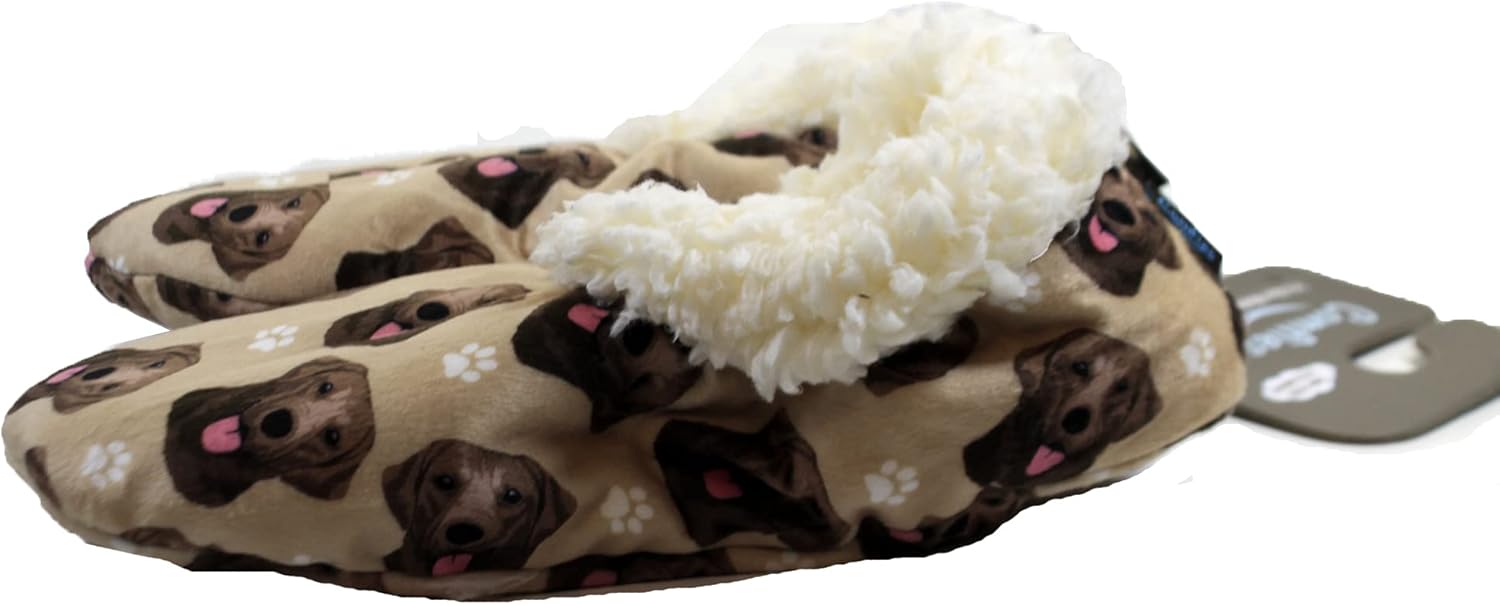 Тапочки Comfies - Уютные домашние тапочки с шерпой для женщин и мужчин - Домашняя обувь - Подарок любителям животных - Нескользящая подошва - Один размер подходит большинству - Унисекс, шоколадный — фото 2