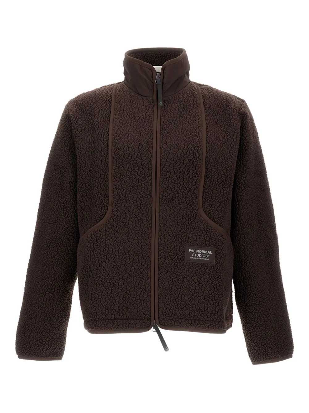 

Куртка из флиса с контрастными вставками Pas Normal Studios, коричневый