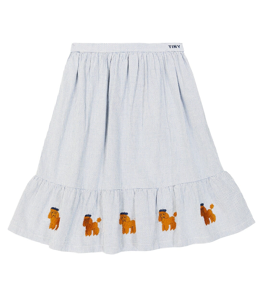

Юбка в клетку tiny poodle из хлопка Tinycottons, синий