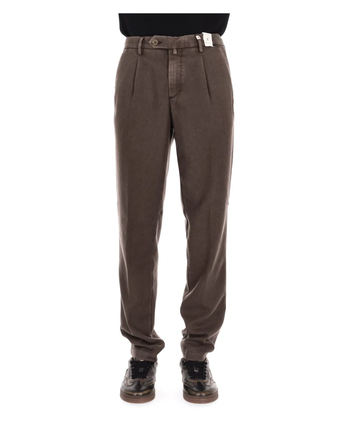 

Коричневые шерстяно-кашемировые брюки делава Myths, коричневый