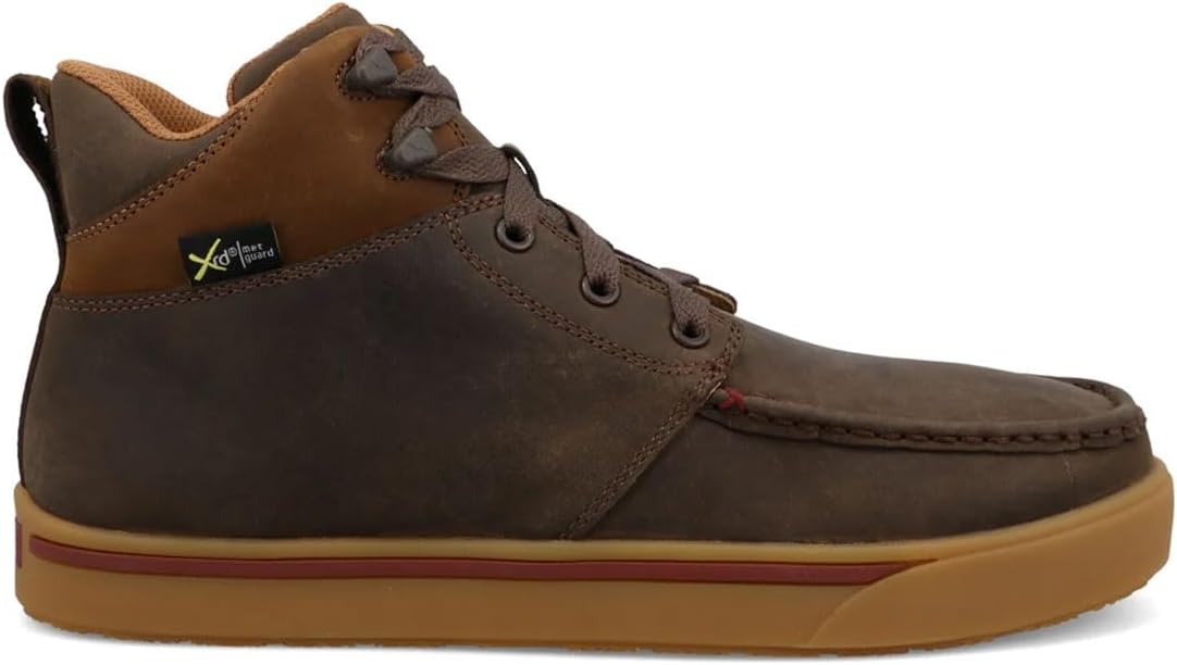 Ботинки Twisted X Men's 15 см, круглый носок, Nano Toe, Shitake & Distressed Saddle — фото 3