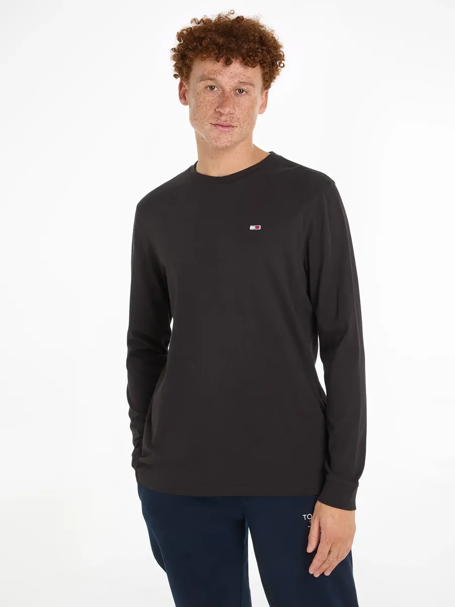 

Рубашка Tommy Jeans Plus с длинными рукавами "TJM SLIM 2PACK L/S EXT" и круглым вырезом, черный
