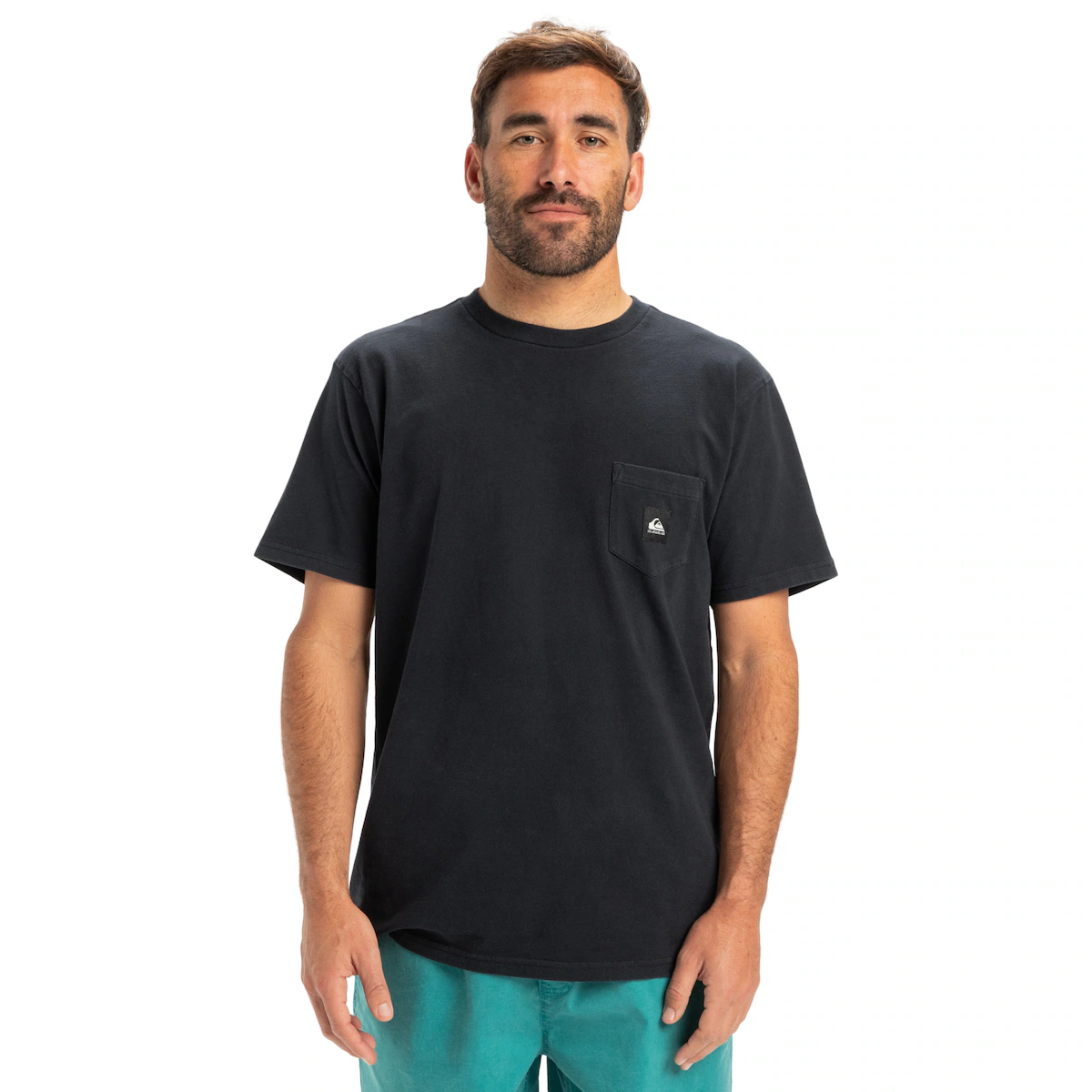 

Мужская футболка Quiksilver с соленой водой, чёрный