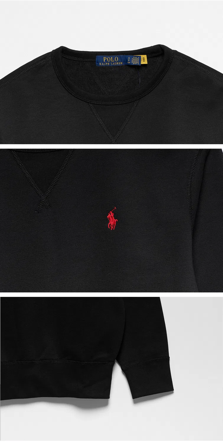 Женский флисовый свитшот чёрный от Polo Ralph Lauren — фото 4