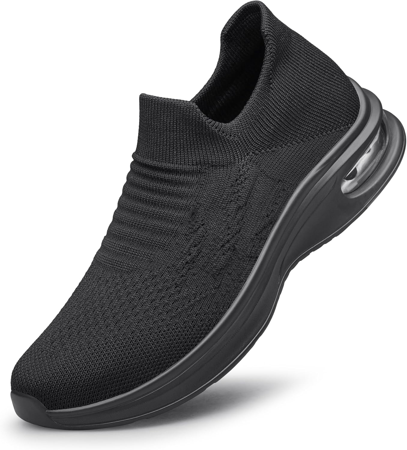 

Мужские слипоны Vidbiv, легкие повседневные мокасины для прогулок, дышащая обувь для мужчин, удобные тапочки без шнурков для работы и путешествий Vibdiv, черный