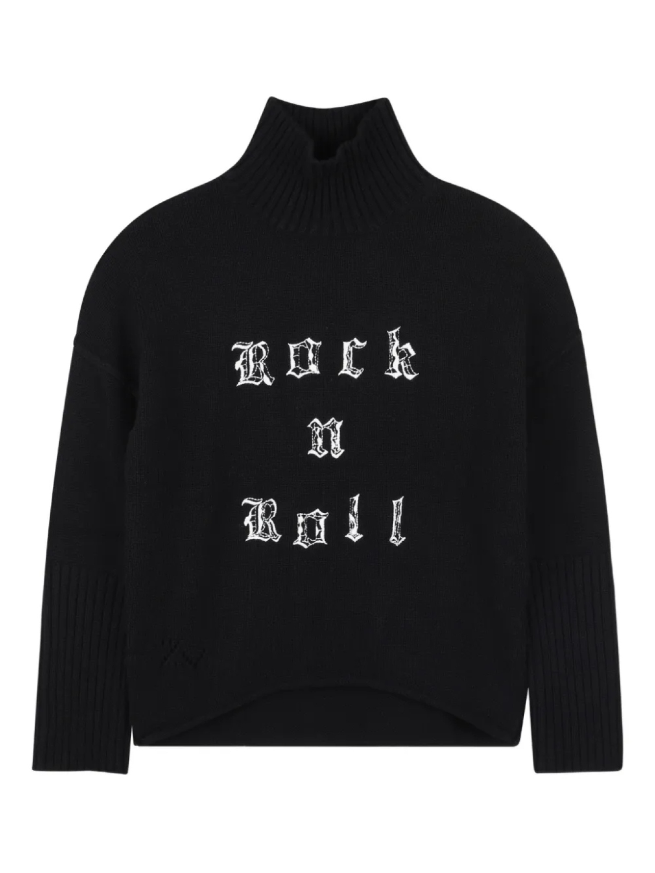 

Zadig & Voltaire Kids свитер с высоким воротником, черный