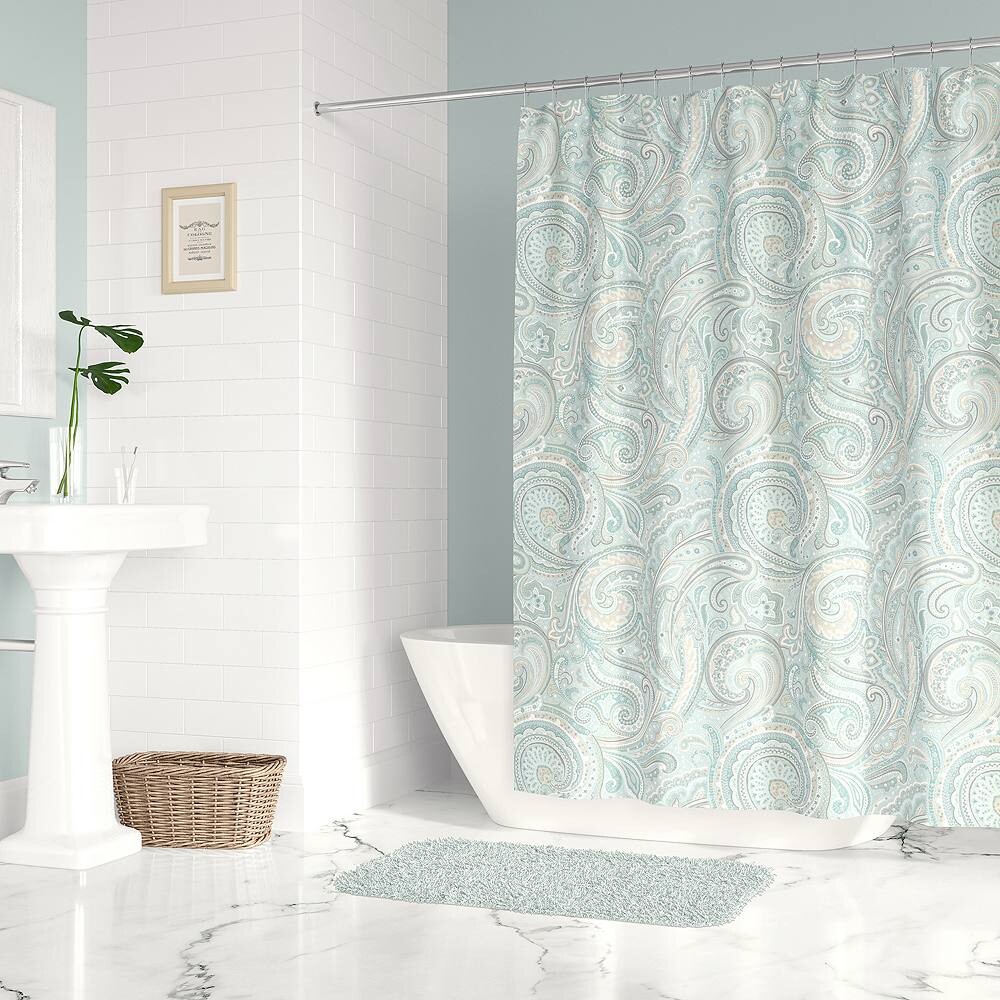 

Занавеска для душа Levtex Home Paisley Spa, синий