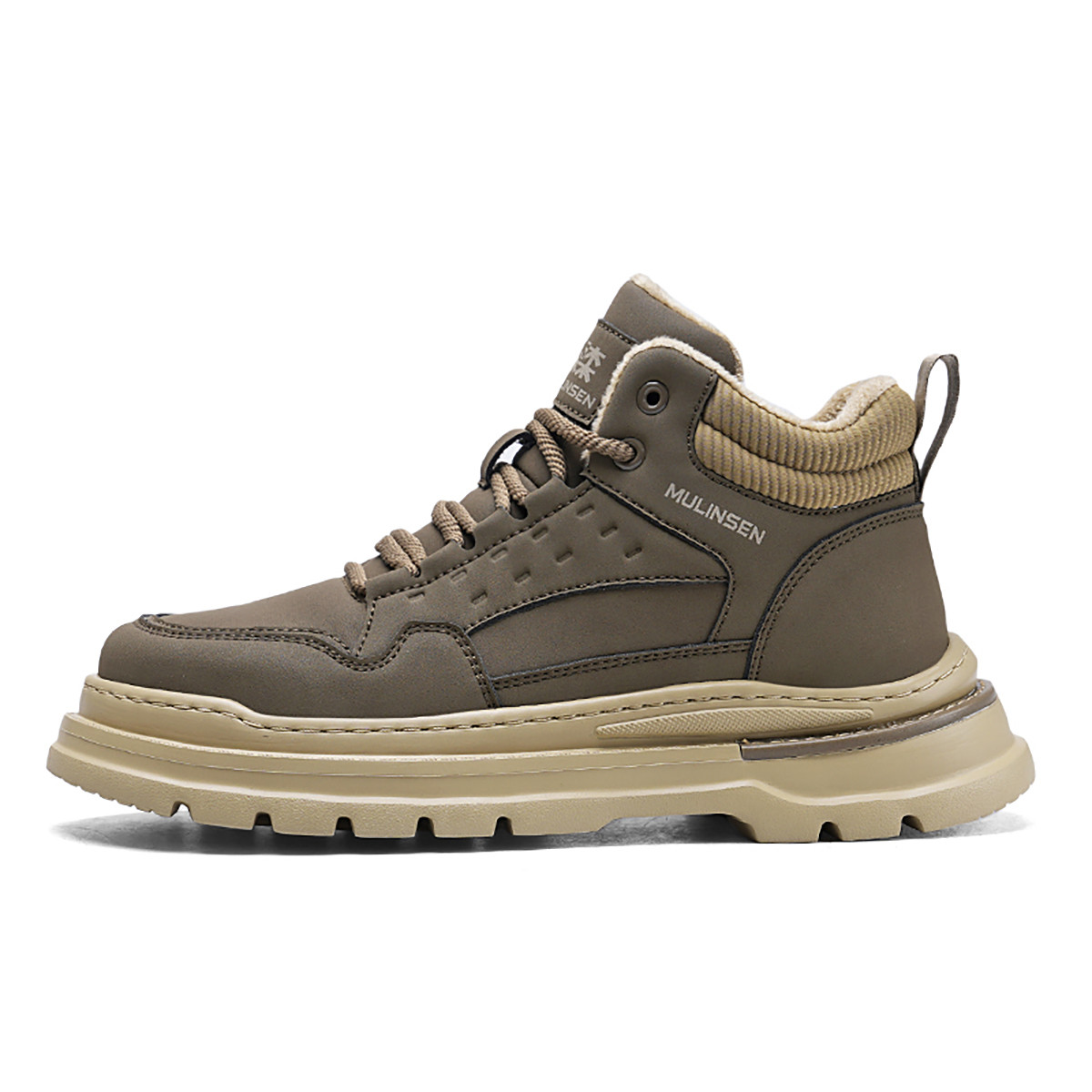 

Mulinsen Мужские ботинки Martin Earth Yellow/Khaki, цвет Khaki