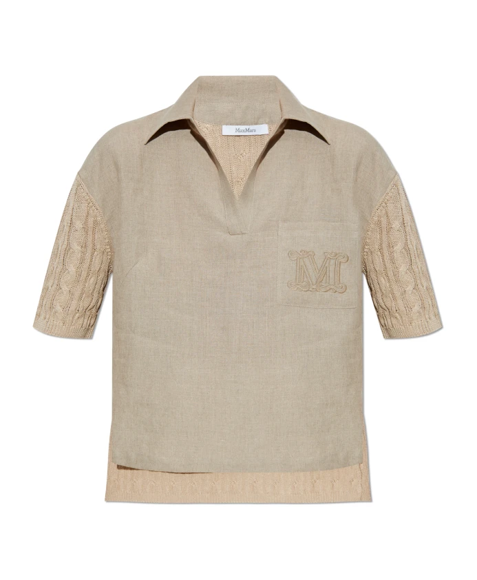 

Футболка-Поло Pavidi Max Mara, бежевый