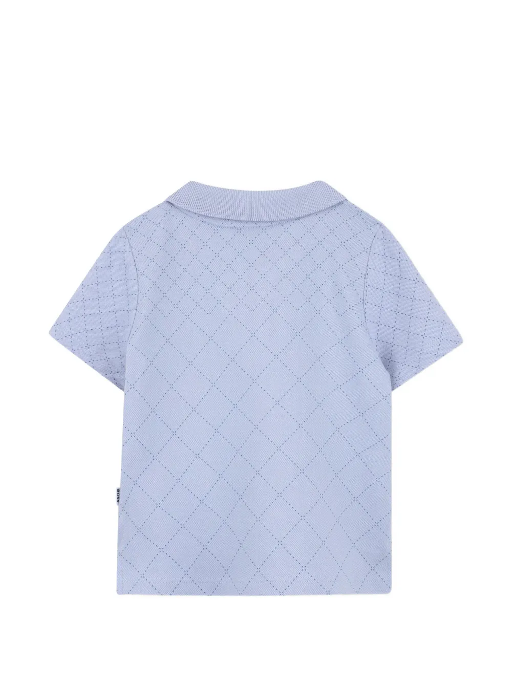 Рубашка поло с короткими рукавами Boss Kidswear, синий — фото 2