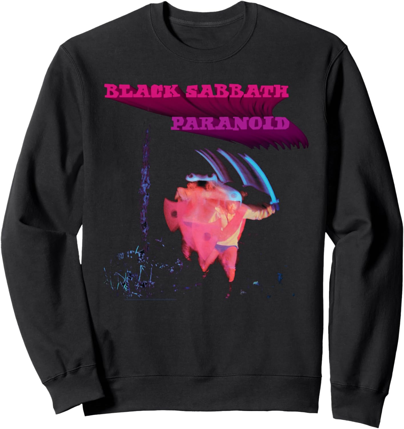 

Официальная толстовка Black Sabbath Paranoid Motion Trail, черная, Черный, Официальная толстовка Black Sabbath Paranoid Motion Trail, черная