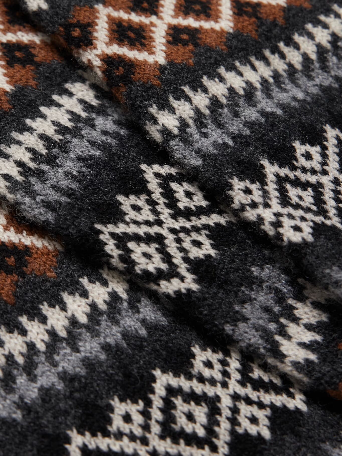 

Шерстяной шарф «Fair Isle» из чертополоха BELSTAFF, синий