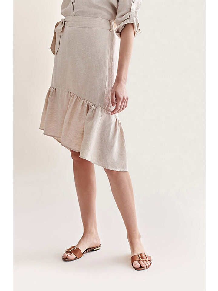 

Юбка до колена TATUUM Leinen, бежевый