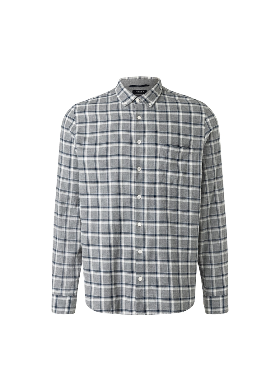 

Рубашка на пуговицах классического кроя MAERZ Muenchen, серый