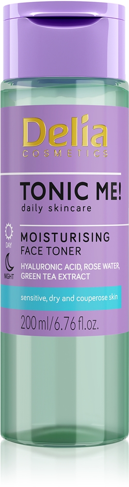 

Увлажняющий тоник Tonic me! для дневного и ночного ухода Delia Cosmetics, 200 мл