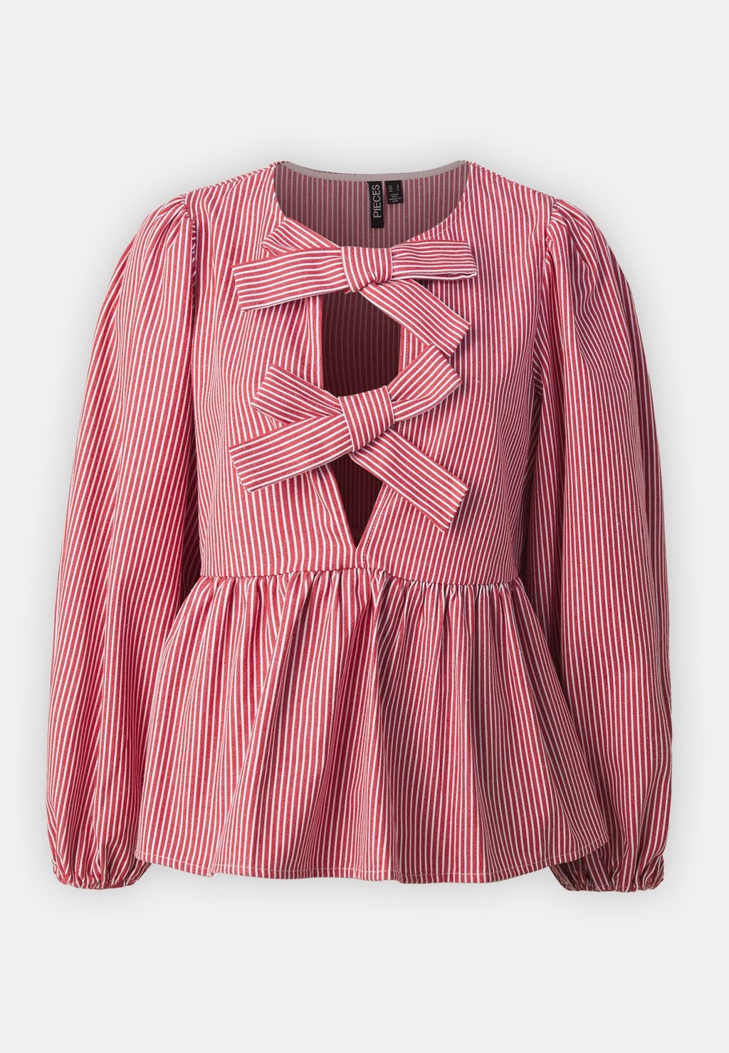 

Блуза PCJAYLA TIE Pieces, красный