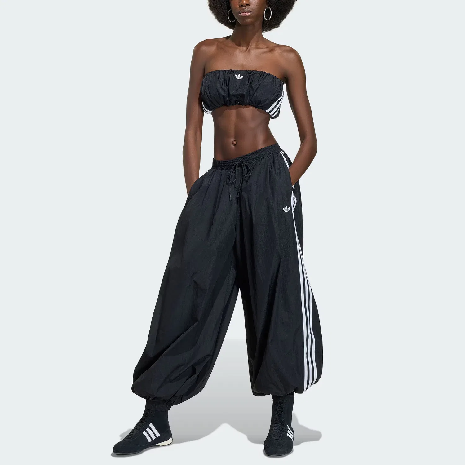 Топ-труба ADILENIUM 5.0 BALLOON TUBE TOP без бретелек женский Adidas Originals, Black — фото 3