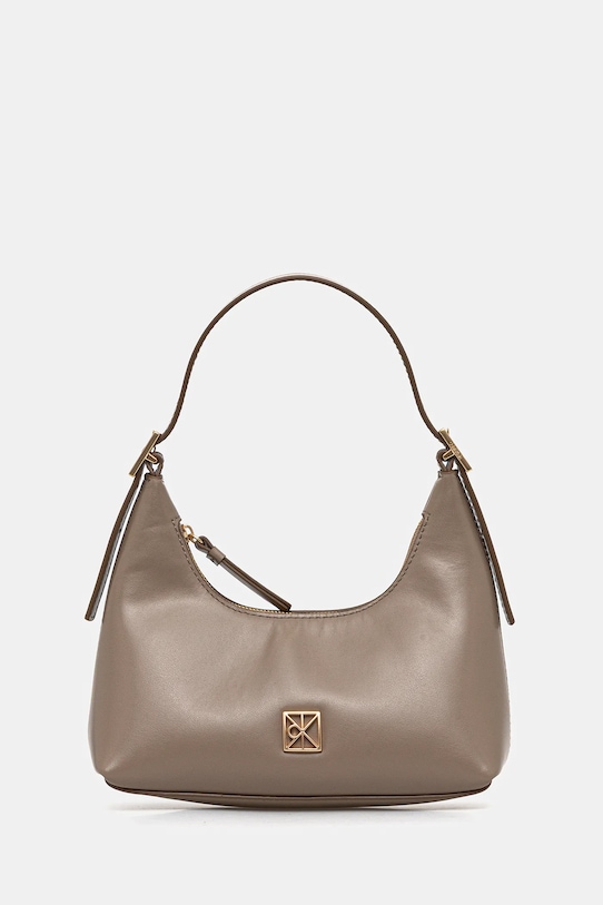 

Кожаная сумка Calvin Klein, бежевый