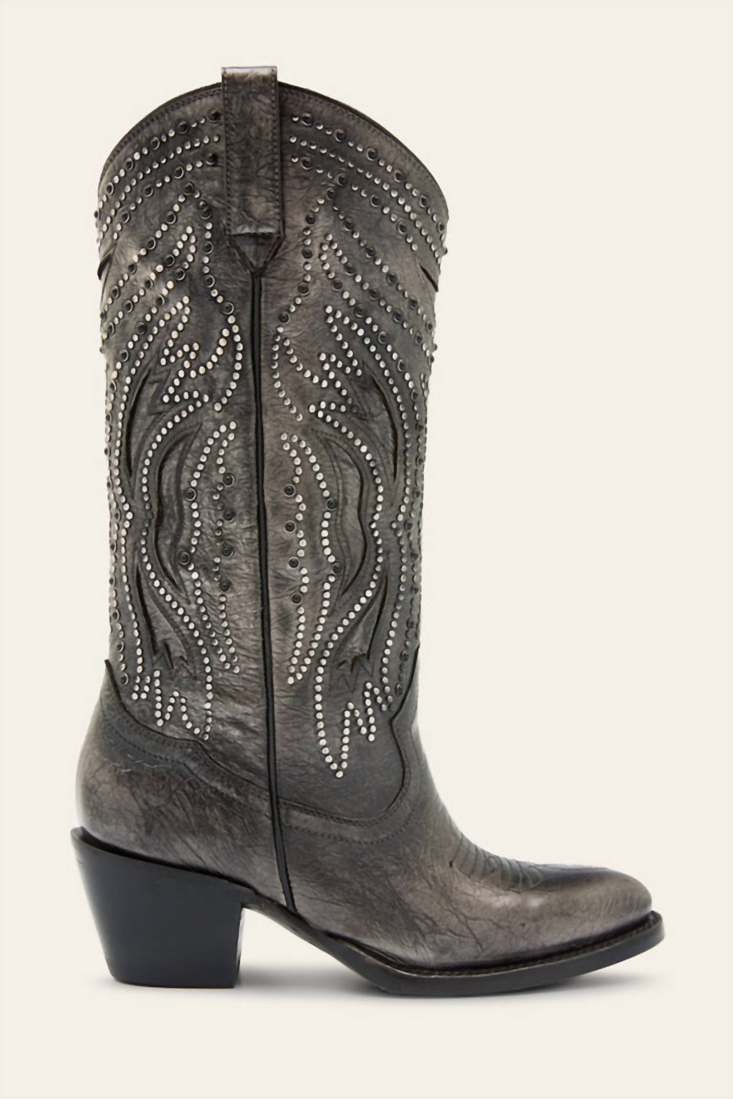 Женские ботинки Shelby Studded Boots из темного олова Frye, цвет dark pewter — фото 2