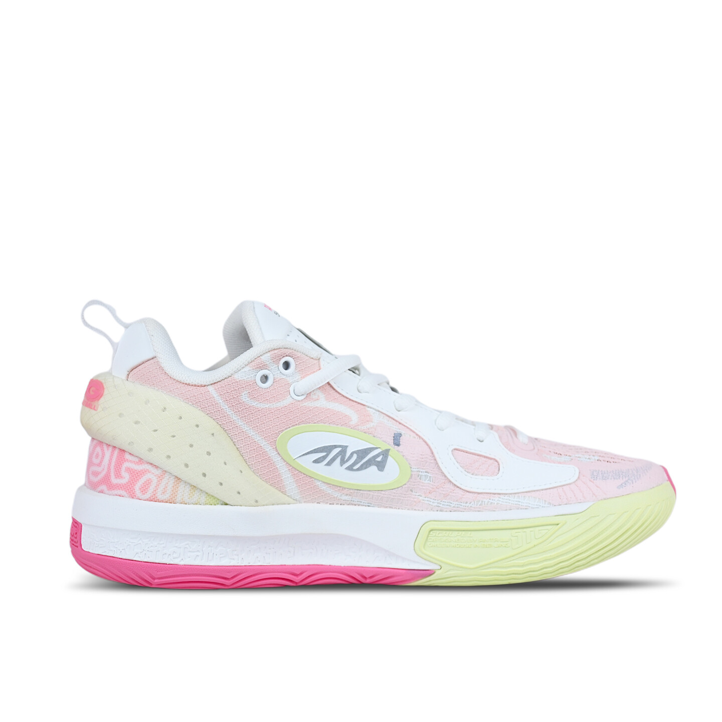 

Баскетбольные кроссовки Fengmang 1 Basketball Shoes Men Low-Top Pink/white/red Anta