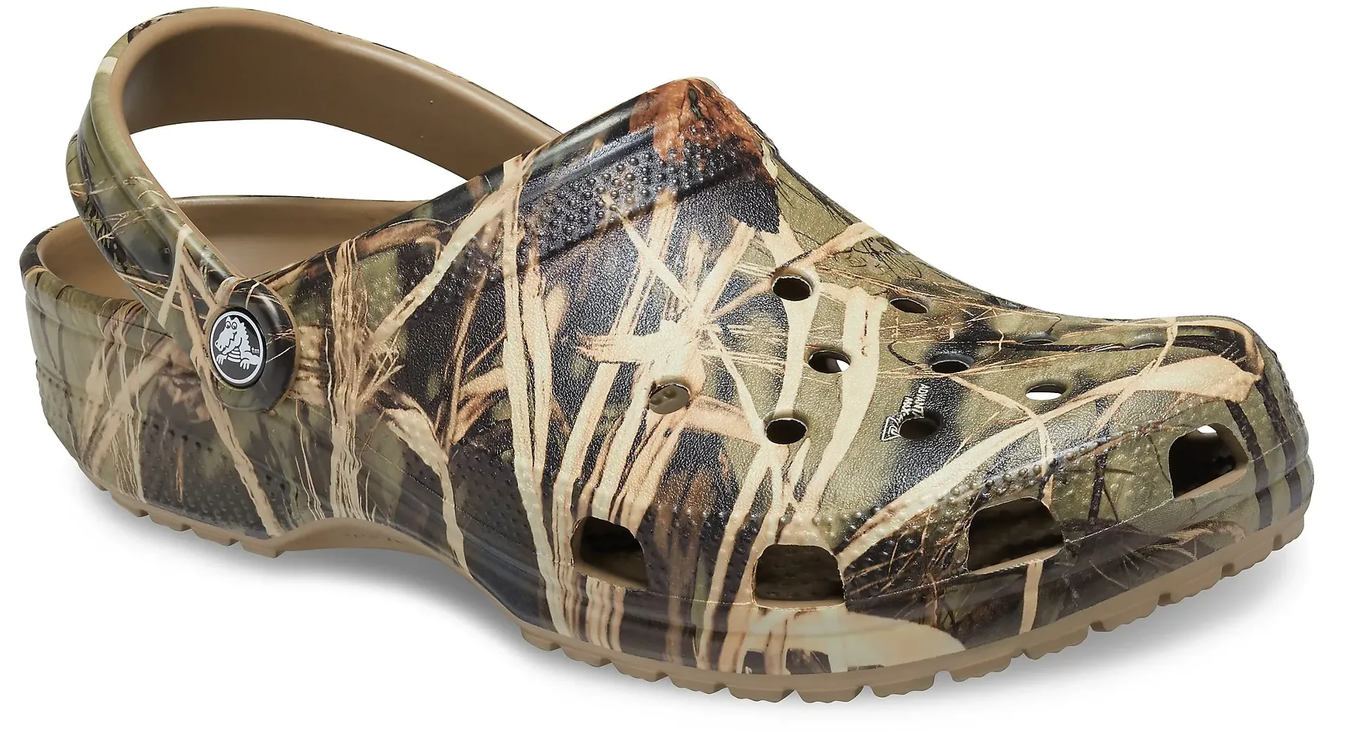 

Сабо Crocs "Classic Realtree", летняя обувь, садовая обувь, горки для бассейна, поворотный ремешок на пятке, хаки