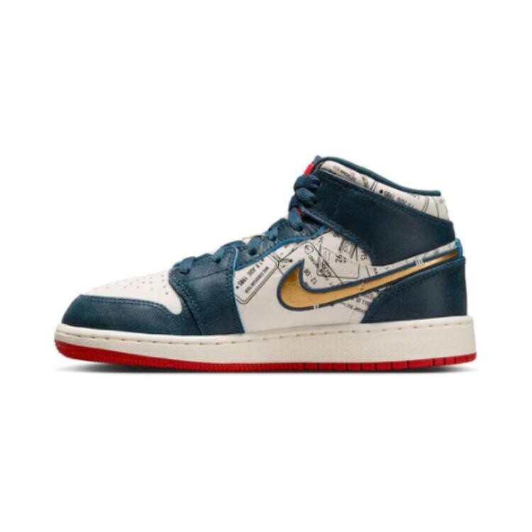 

Кроссовки детские Air 1 Mid SE «Take Flight» Jordan, синий/белый