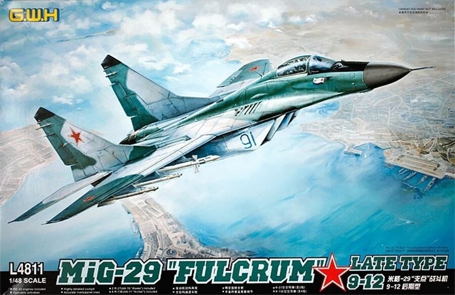 

Great Wall Hobby L4811 МиГ-29 9-12 Поздний тип «Fulcrum» 1/48 Inna marka